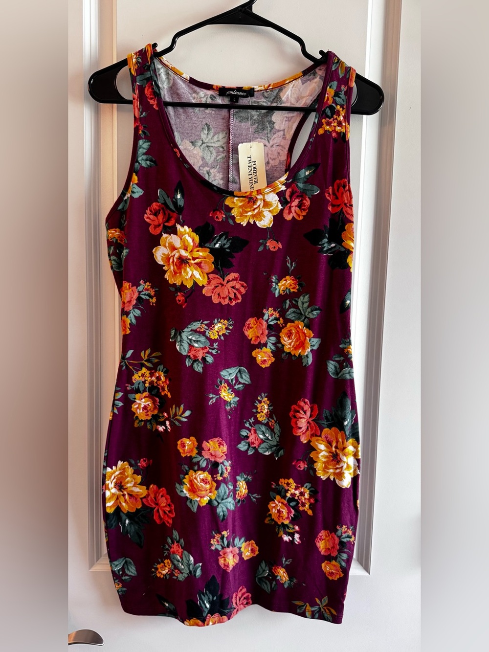 Ambiance Mini Dress with Floral Accents
